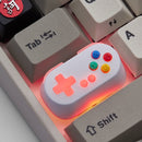 Holyoops 游戏手柄控制器大写锁定键帽 CNC 阳极氧化铝 兼容 Cherry MX 开关 白色 粉色 青色 黄色