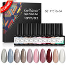 Gelfavor Gel Nail Polish Manicure Set Semipermanent Nail Polish UV Varnish Hybrid Soak-off Gel Kits For Extension Nail Art