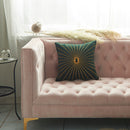 Solid Velvet Cushion Cover Embroidery Durable Home Decorative  Pillow Cover for Home Sofa Bed 45x45cm