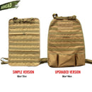 Universal Tactical MOLLE Car Seat Back Organizer military MOLLE Panel Vehicle Seat Cover Protector Kit Mat Black