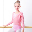 Autumn Winter Wrap Ballet Sweater Cardigans for Girls Kids Soft Knitted Dance Leotards Crossover Warm Ballet Coats