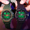 SANDA 2022 Top Brand Luxury Military Men's Watches 50M Waterproof Wristwatch Quartz Watch for Men Clock relogio masculino 6025