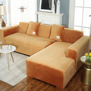 2022 Velvet L Shaped Sofa Cover For Living Room Elastic Furniture Couch Slipcover Chaise Longue Corner Sofa Covers Stretchable