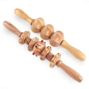 Meridian yoga stick body massager stomach back waist neck leg massage stick wooden roller massage hammer