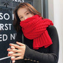 DRESSUUP 品牌女士冬季围巾保暖纯色手工长款围巾 Bufandas Mujer Foulard Femme Hijab