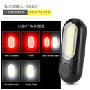 Bicycle waterproof taillight riding taillight LED USB rechargeable mountain bike bicycle light taillight helmet light multi-mode