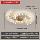 LED Lights Nordic Chandelier for Living Dining Room Bedroom Home Decoration Luxury Gold Or Black Modern Creative Hanging Lights