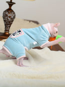 猫咪衣服冬季保暖柔软猫咪棉质连帽衫，斯芬克斯猫服饰套头衫，斯芬克斯幼猫衣服，猫咪用品