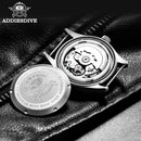 Diver Mechanical Dive Watch For Men Leather Sapphire Crystal Business Men&