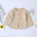 2022 Autumn Winter Kids Boys Girls Sweaters Baby Girl Solid Cotton Sweater Jacket Boys Children Knitted Kids Sweaters Girls