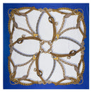 New Belt Chain 130cm Square Scarf Luxury Brand Scarves For Ladies Twill Silk Scarf Woman Kerchief Shawl Echarpe Tuaban
