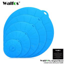 WALFOS Silicone Bowl Cover Food Saver Pot Lid Cover For Pan Flower Shape Spill Stopper Cooking Tool Lid Microwave Cover