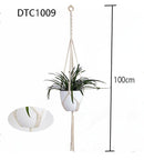 Handmade macrame plant hanger pot holder pot tray/pot hanger pot tray for wall decoration countyard /garden pot tray for plant