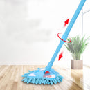 Triangle Mop Retractable Household Cleaning Lazy Magic Mop Microfiber Hand Wash Flat Mop Bathroom Glass Cleaner 180 Rotating