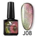 Nail Art Design Manicure Venalisa 7.5Ml Soak Off Enamel 9D Cat Eyes Magnetic Gel Polish UV Gel Nail Polish Lacquer Varnish