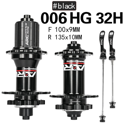 ARC Bicycle Hubs Sealed Bearing MTB Mountain Bike Hubs Quick Release 32/28/36Holes Disc Brake QR 4 Bearings 8 9 10 11 12 Speed