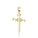 TOPGRILLZ Hip Hop Cross Pendant Necklace Micro Pave AAA+ Cubic Zirconia Pendant With Tennis Chain Punk Fashion Jewelry For Gift