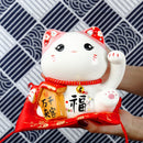 6英寸陶瓷招财猫存钱罐 招财猫摆件 家居装饰礼品 风水招财猫存钱罐