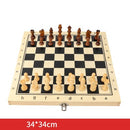 热销高品质木制折叠磁性国际象棋套装实木棋盘磁性棋子娱乐棋盘游戏儿童礼物