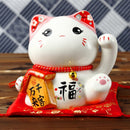 6英寸陶瓷招财猫存钱罐 招财猫摆件 家居装饰礼品 风水招财猫存钱罐