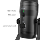 FIFINE USB Recording Microphone Computer Podcast Mic for PC/PS4/Mac,Four Pickup Patterns for Vocals,Gaming,ASMR,Zoom-class(K690)