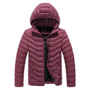 CHAIFENKO Winter Warm Casual Jacket Parkas Men Autumn Fashion Streetwear Men Parkas Windproof Thick Hooded Slim Solid Coat Men