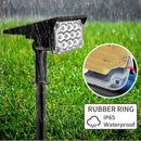 T-SUN 1-4pcs 20LED Adjustable Solar Spotlight Solar Garden Light Waterproof Super Power Landscape Light Outdoor Solar Light Lamp
