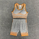 Women 2/3/5pcs Yoga Set Running Seamless Gym Workout Short Sleeve+Top Sport+Leggings+shorts+bra Fitness Suit Yoga Suit