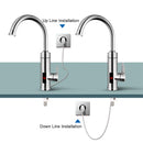 TINTON LIFE不锈钢电热水器温度显示厨房无水箱即热式热水龙头3000W