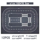 City Road Street Baseplate Straight Crossroad Curve T-Junction Building Blocks Base Plates Construction for Children Kids Gift