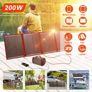 Dokio 全黑太阳能板 200W 18V 中国 可折叠 12V 控制器 太阳能电池板 房车 RV 汽车 18V