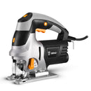 DEKO Jig Saw Electric Home Power Tools Miter Saw Machine DKJS80Q1 Laser Variable Speed with Metal Guide Ruler,Blade,Allen Wrench