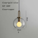北欧现代简约玻璃球LED E27吊灯室内照明灯具餐厅卧室楼梯装饰吊灯