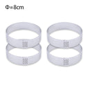 6 8 10 CM Stainless Steel Tart Mold Ring Tartlet Cake Mousse Molds Cookies Pastry Circle Cutter Pie Ring Perforated