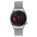 Men Watch Car Wheel Rim Hub Dial Male Wristwatch Cool Man Black Waterproof Watches Mesh Stainless Steel Quartz Relogio Masculino