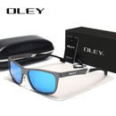 OLEY 铝镁男士太阳镜偏光镀膜反光太阳镜 oculos 男士眼镜配件 Y7144