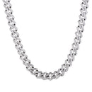 Hip Hop Iced Out Miami Zircon 15MM Bling Cuban Full Pave Rhinestone Men&