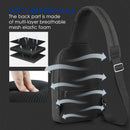 Lifetime Warranty RFID Anti theft Chest Bag Waterproof Men Light Weight Crossbody Bag Male Chest Bag Fashion High Quality Zipper