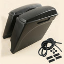 Motorcycle 5" Stretched Extended Saddlebags For Harley Touring Road King Street Glide Road Glide 1993-2013