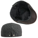 Fashion Autumn Beret Hat Men Retro Newsboy Ivy Flat Cap Herringbone Duckbill Hat Painter Adjustable Gatsby Driving Cabbie Cap