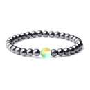 Cool Weight Loss Magnetic Therapy Bracelet Health Care 6mm Beads Hematite Bracelet Natural Stone Moonstone Charm Jewelry Pulsera
