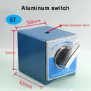 Switch Magnetic Table Base 6T 8T 10T 12T V type Power Magnetic Base Dial Indicator Stand Base Magnet Seat Table Wire Cutting