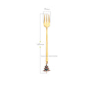 Wholesale Christmas Coffee Spoon &amp; Fork Sets Coffee Stirring Spoon Creative Dessert Tea Spoon Shovel Christmas Gift Box