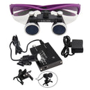 Dental Loupes Dental Magnifier Dental Lab Medical Loupes Magnification Binocular 2.5/3.5x Headlight Headlamp 3W/5W Seperately