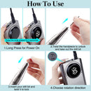Nail Drill Machine 35000 RPM Rechargeable Nail Gel Polisher for Manicure Machine Electric Nail Drill With Full LCD Display