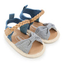 2021 New Soft Sole PU Baby girls Canvas bow First Walkers Shoes Fashion Summer Prewalkers First walker Toddler Moccasins
