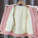 Girls Jackets 2021 New Winter Coat Foreign Style Children&