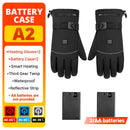 HEROBIKER 摩托车手套 防水加热 Guantes Moto 触屏电池供电摩托车赛车骑行手套 冬季##