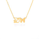 Butterfly Initial Necklace For Women Stainless Steel Gold Chain A-Z Letter Necklace Pendant Bijoux Femme 2020 Boho Jewelry Gift