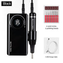 35000RPM Nail Drill Machine Rechargeable Portable Electric Nail Polishing Machine With Milling Cutter Nail Tools for Manicure